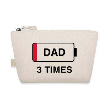 Papa 3 mal - Bio-Täschchen - Natur - Vorne