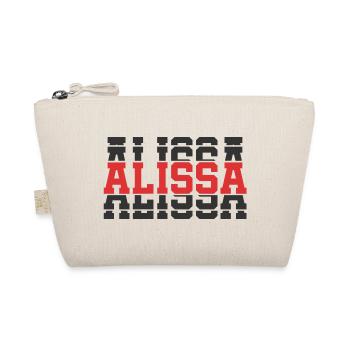t-shirt Alissa t-shirt idée cadeau texte empilé - Trousse biologique - nature - Devant