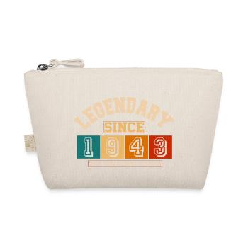 Legendary since 1943 Vintage Retro Anniversary - Organic Pouch - nature - Front