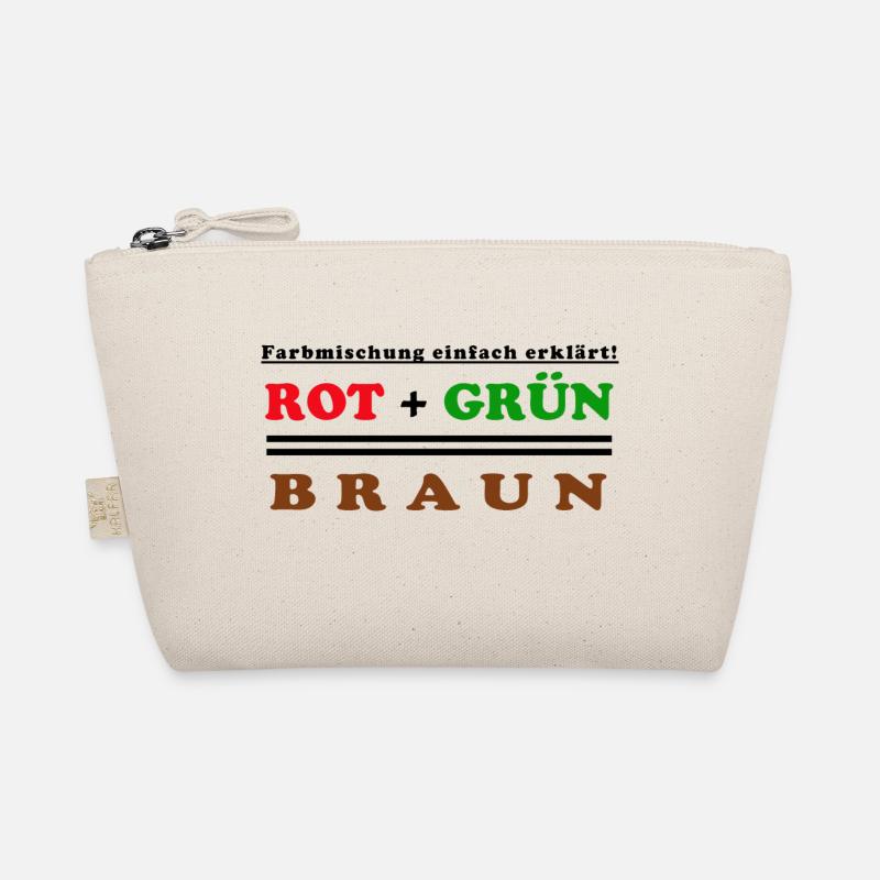 rot + grün = braun - Bio-Täschchen - Natur