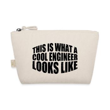 This Is What A Cool Engineer Looks Like 4 - Organic Pouch - nature - Front