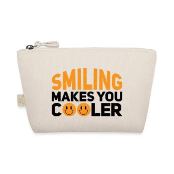 Smiling Makes You Cooler - Bio-Täschchen - Natur - Vorne