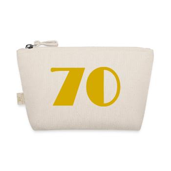 70. 70 YEARS. 70th ANNIVERSARY. 70 YEARS ANNIVERSARY. - Organic Pouch - nature - Front