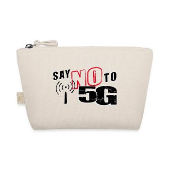 SAY NO TO 5G - claim - Bio-Täschchen - Natur - Vorne