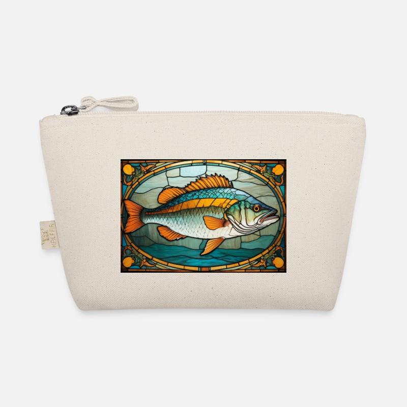 Stained Glass Fish Organic Pouch