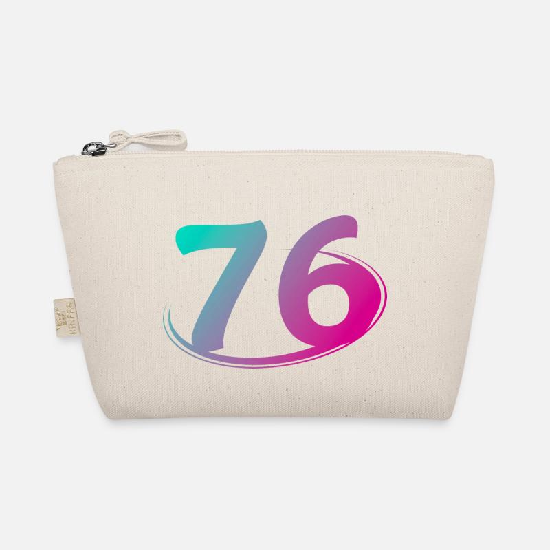 Number 76 multicolor Organic Pouch