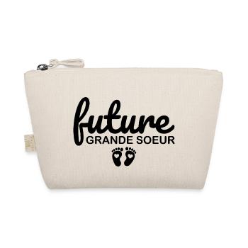 Child Child Future Big Sister - Organic Pouch - nature - Front