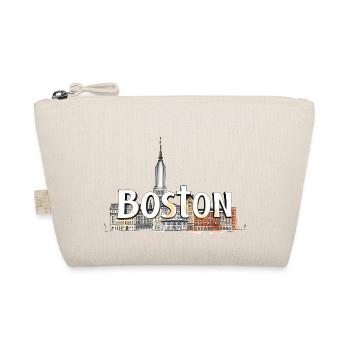 Boston USA Geschenkidee - Bio-Täschchen - Natur - Vorne