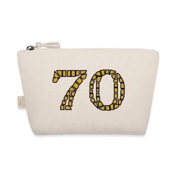 ANNIVERSARY. HAPPY BIRTHDAY. HAPPY BIRTHDAY. - Organic Pouch - nature - Front