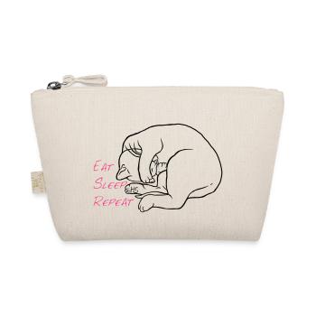 Eat sleep repeat - Organic Pouch - nature - Front