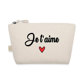 CŒUR. PAPA. MAMAN. EVJF. BEBE. ENFANT. COEUR. FÊTE - Trousse biologique - nature - Devant