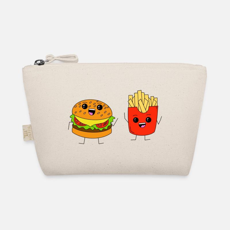 Burger & Fries - Bio-Täschchen - Natur