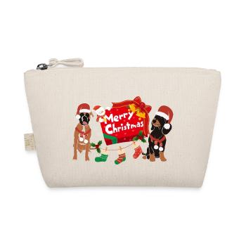 Merry Christmas Dogs - Organic Pouch - nature - Front