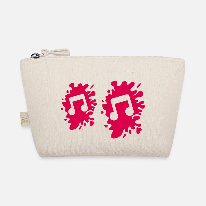 Musiknote Klecks Bio-Täschchen