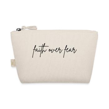 faith over fear - Bio-Täschchen - Natur - Vorne