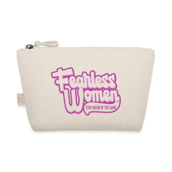 Fearless Women Stay Ahead of the Game - Organic Pouch - nature - Front
