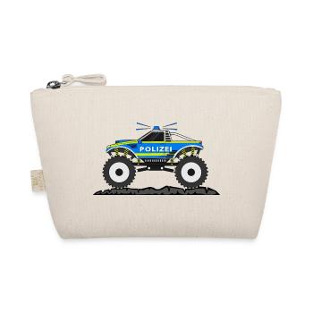 Monster Truck Police Bleu Jaune - Trousse biologique - nature - Devant
