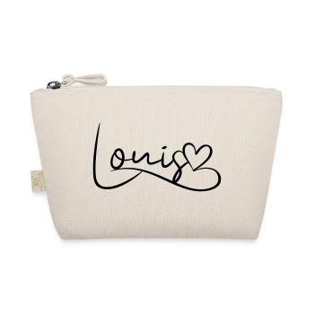 Louis Nom Prénom Coeur Décor - Trousse biologique - nature - Devant