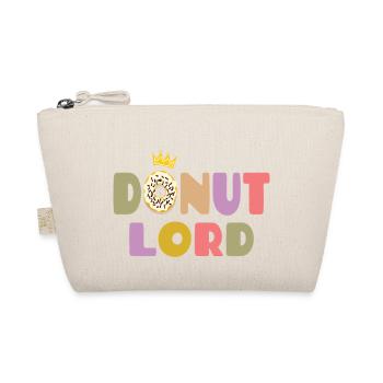 Donut Lord – Gourmet and Funny Design - Organic Pouch - nature - Front