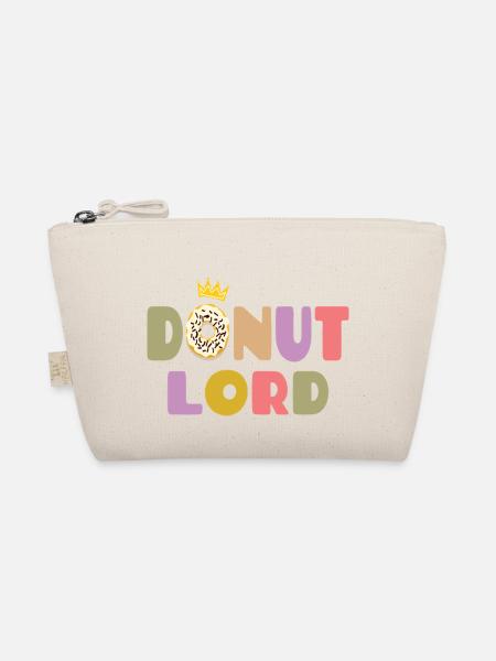 Donut Lord – Gourmet und lustiges Design - Bio-Täschchen - Natur - Vorne