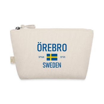 Örebro - Sweden - Sverige - Flag - Coordinates - Organic Pouch - nature - Front