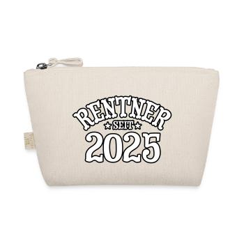 Rentner seit 2025 Spruch Oma Opa Geschenk - Bio-Täschchen - Natur - Vorne