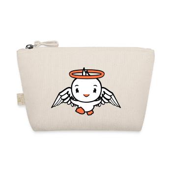 Bird Angel Sky Halo Sacred Duck Cute - Organic Pouch - nature - Front