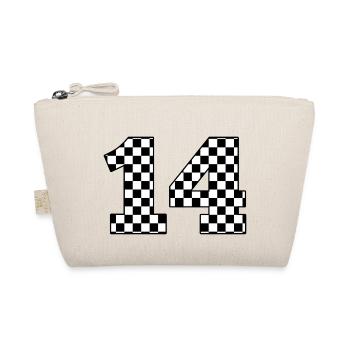 Nummer 14 plaid - Bio-Täschchen - Natur - Vorne