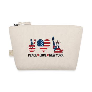 Peace Love New York - Organic Pouch - nature - Front