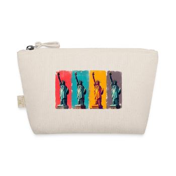 Statue of Liberty USA Pop Art Patriotic Warhol - Organic Pouch - nature - Front