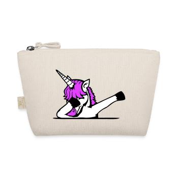 Unicorn Dabbing Dab Dance Party Pose Gesture Funny - Organic Pouch - nature - Front