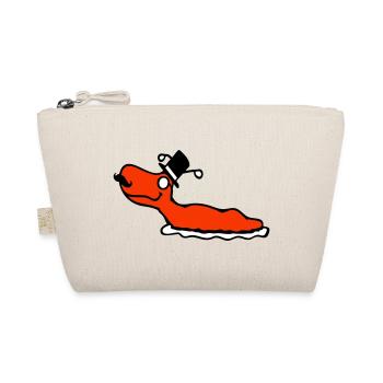 Mr Snail Sir Cylinder Monocle Rich Wealthy - Organic Pouch - nature - Front