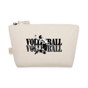 Dynamischer Volleyballspieler in Aktion - Bio-Täschchen - Natur - Vorne