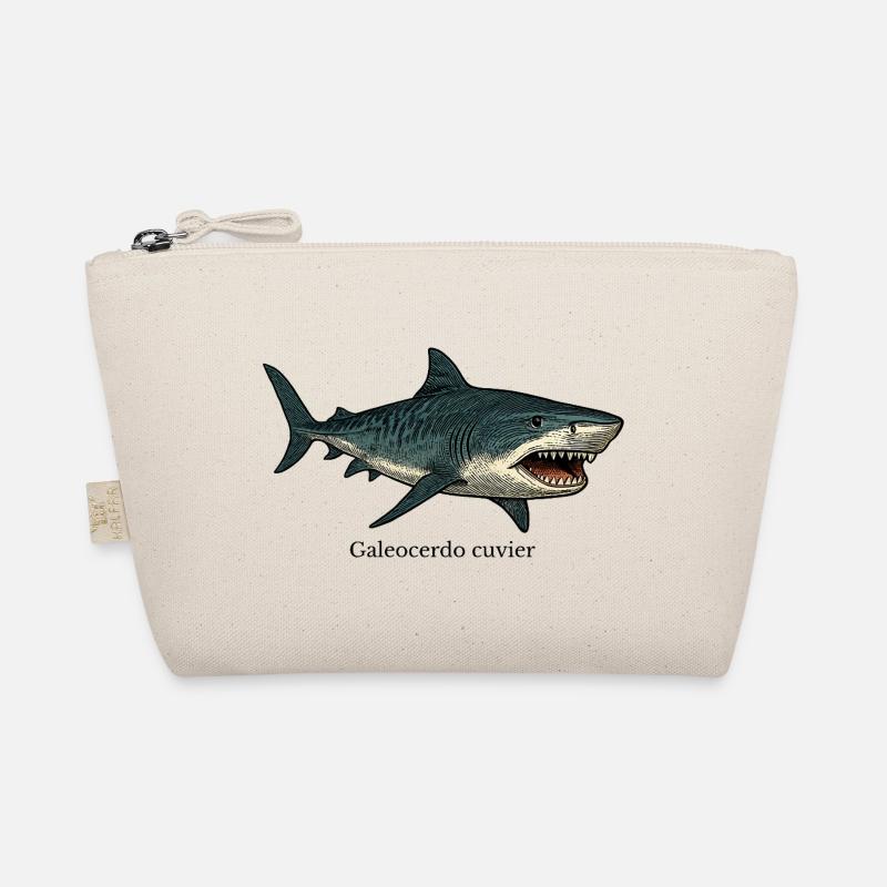 Galeocerdo cuvier tiger shark design Organic Pouch