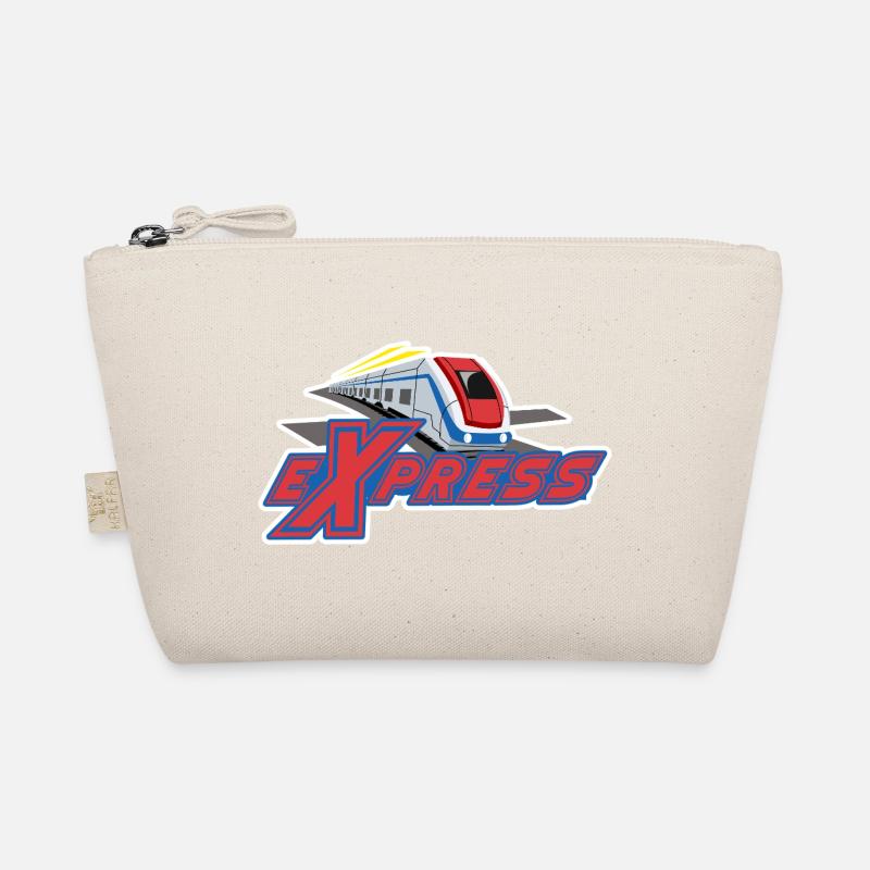 High-Speed Express Bullet Train Design Organic Pouch