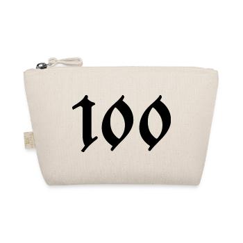 100. 100 YEARS. 100th ANNIVERSARY. BIRTHDAY 100 - Organic Pouch - nature - Front