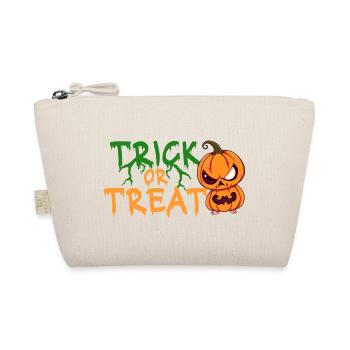 Trick or Treat Halloween Kürbis - Bio-Täschchen - Natur - Vorne