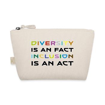 Diversität ist Fakt, Inklusion ist Aktion - Bio-Täschchen - Natur - Vorne