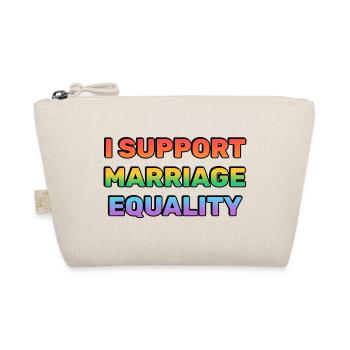 Support Marriage Equality Rainbow Colours - Organic Pouch - nature - Front