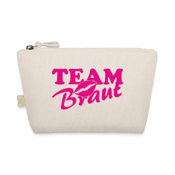 Team Brant Lippenkuss Neon Pink - Bio-Täschchen - Natur - Vorne