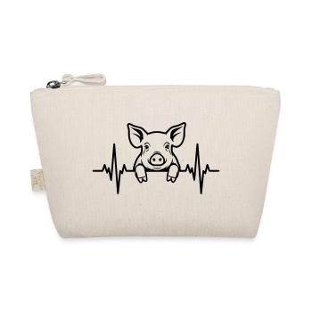 Pig Heartbeat – Sweet Piglet - Organic Pouch - nature - Front