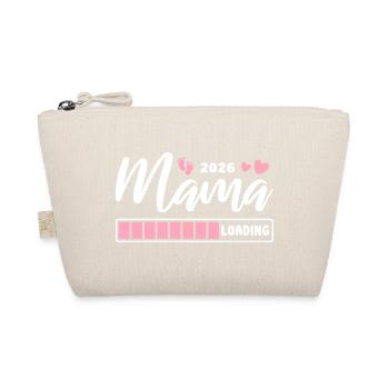 Mama 2026 loading - Schwangerschaft - Geschenk - Bio-Täschchen - Natur - Vorne