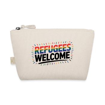 Refugees Welcome - Cool Pride Logo - Bio-Täschchen - Natur - Vorne