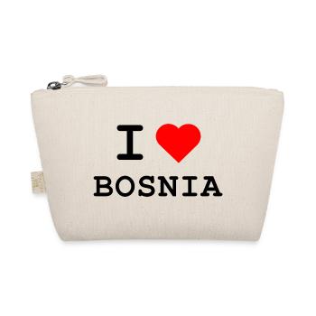 I love Bosnia - Ich liebe Bosnien - Bio-Täschchen - Natur - Vorne