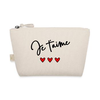 JUST LOVE. LOVE. I LOVE YOU. HEART. HAPPY BIRTHDAY. - Organic Pouch - nature - Front