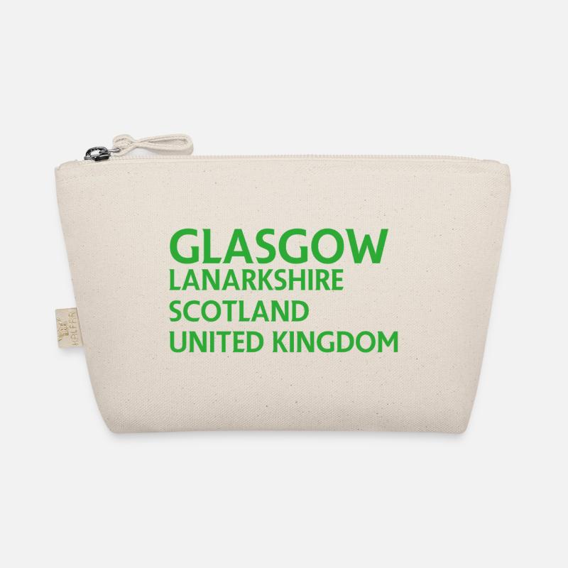 Glasgow – Scotland Textdesign - Organic Pouch - nature