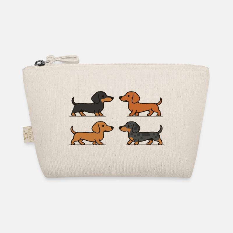 Mignons teckels en variations de couleur Trousse biologique