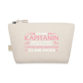 Kapitänin Chefin oder Meisterin - Seglerin - Organic Pouch - nature - Front