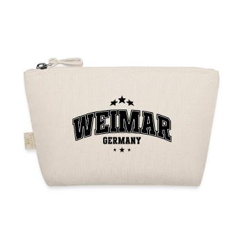 Weimar Varsity Schriftzug Souvenier - Bio-Täschchen - Natur - Vorne