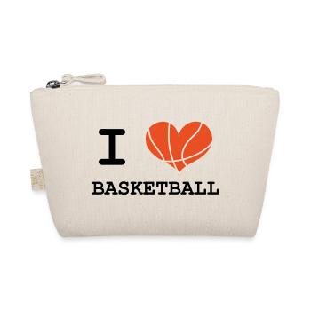 Ich liebe Basketball - Bio-Täschchen - Natur - Vorne